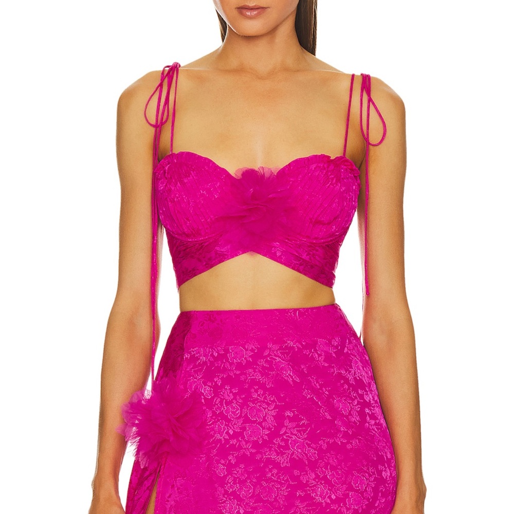 For Love And Lemons hot pink set